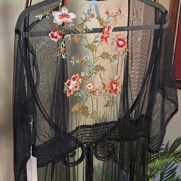 LIVE 4 TRUTH Black Sheer Cardigan - Picture 1 of 6